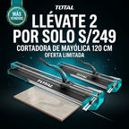 Combo de Cortadora De Cerámica 120cm